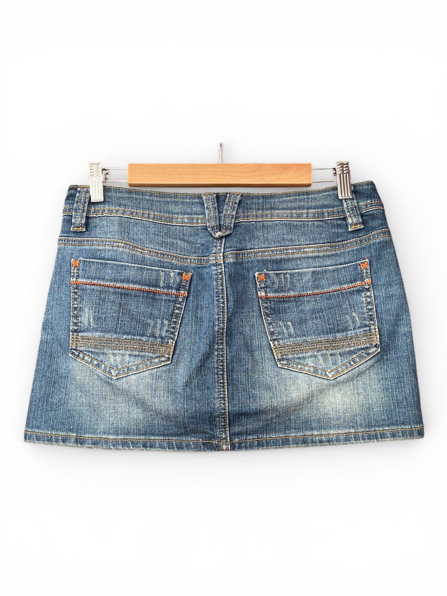 Denim mini skirt