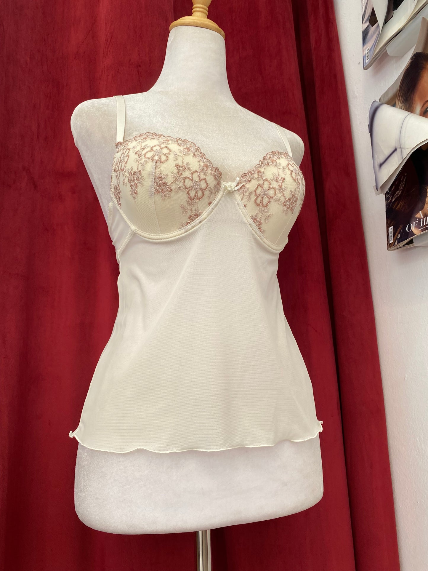 Romantic white corset