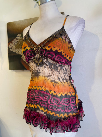 Silk based brand new sequin top