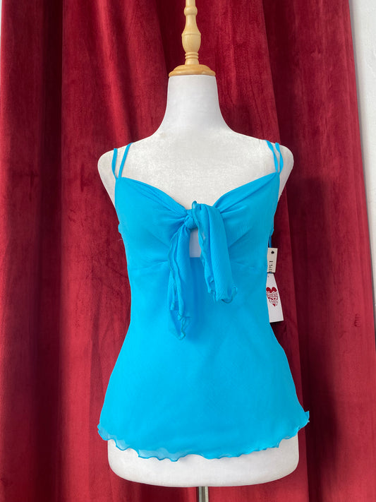 Baby blue ethereal summer top🌊