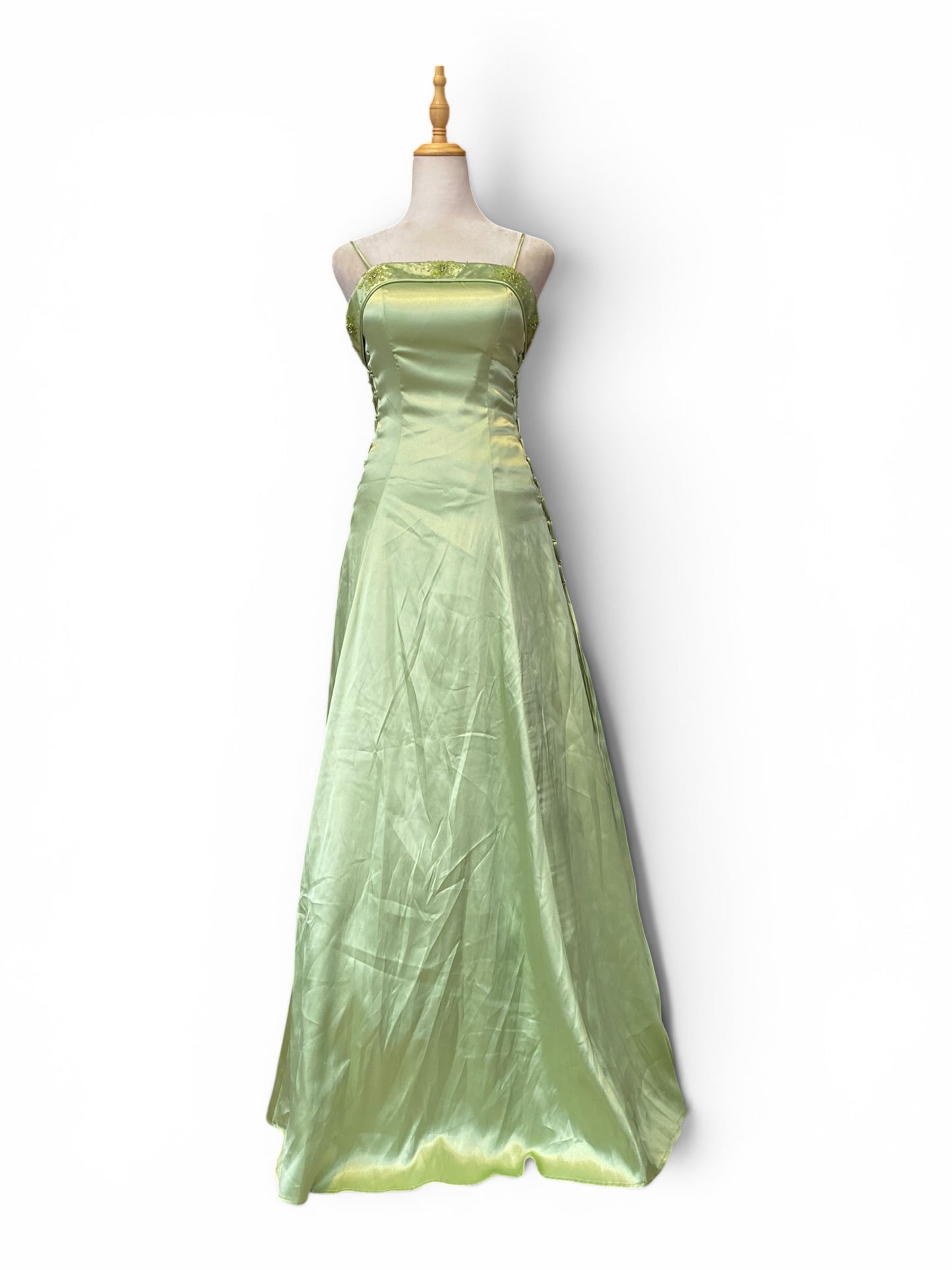 Green fairy corseted dress