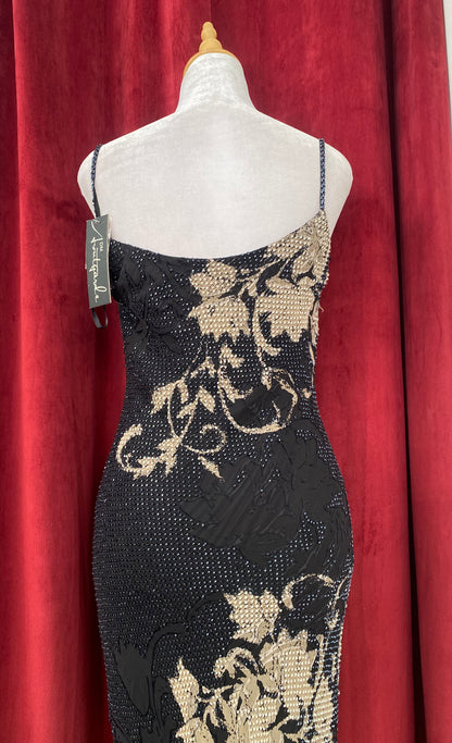 Noir Château Beaded Gown