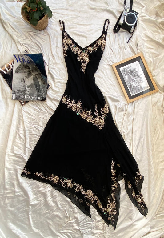 100% silk romantic gown
