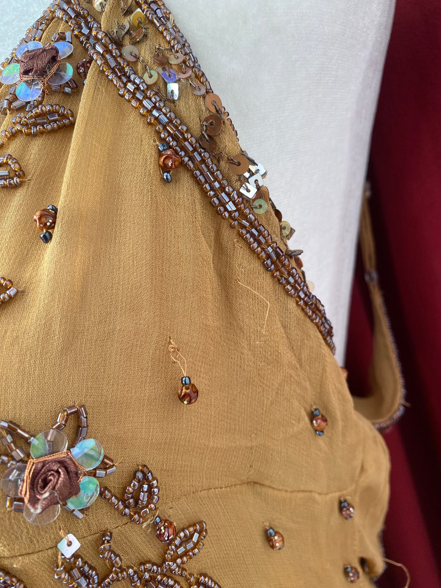 100% silk deadstock butterfly top