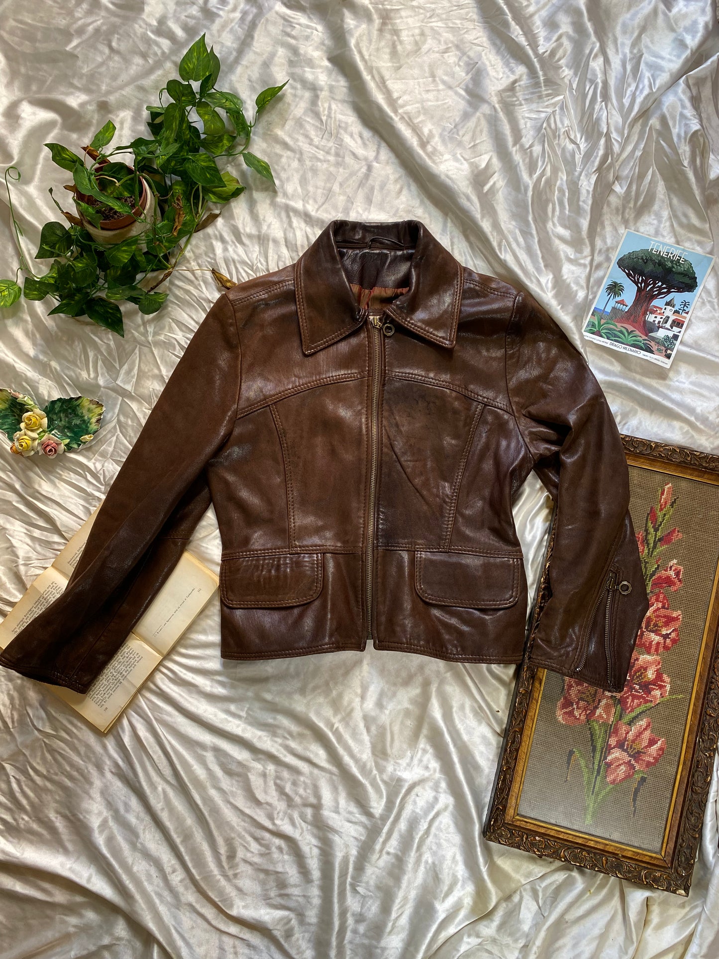 The Chocolate Vintage Leather Jacket