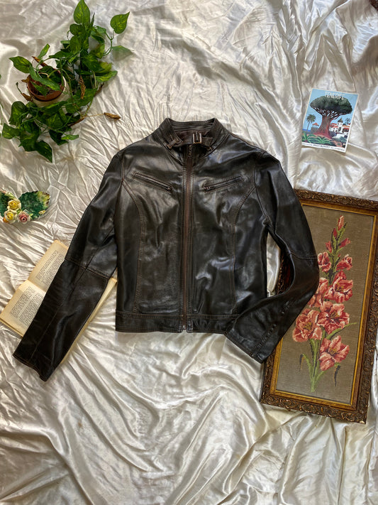 The Midnight Leather Biker Jacket