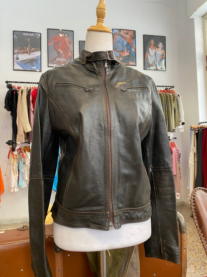 The Midnight Leather Biker Jacket
