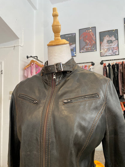 The Midnight Leather Biker Jacket