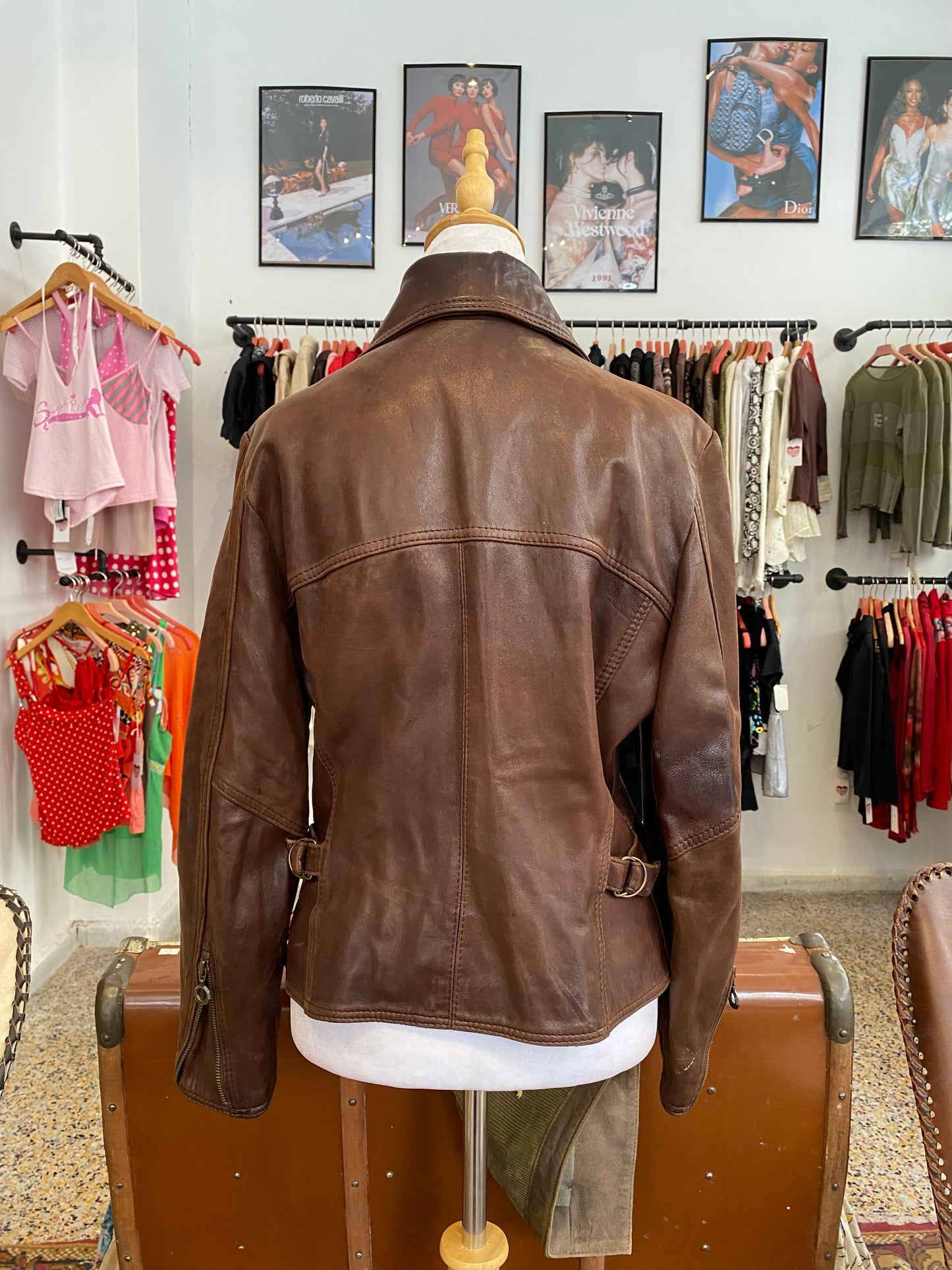 The Chocolate Vintage Leather Jacket