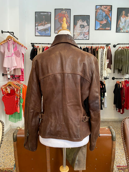 The Chocolate Vintage Leather Jacket