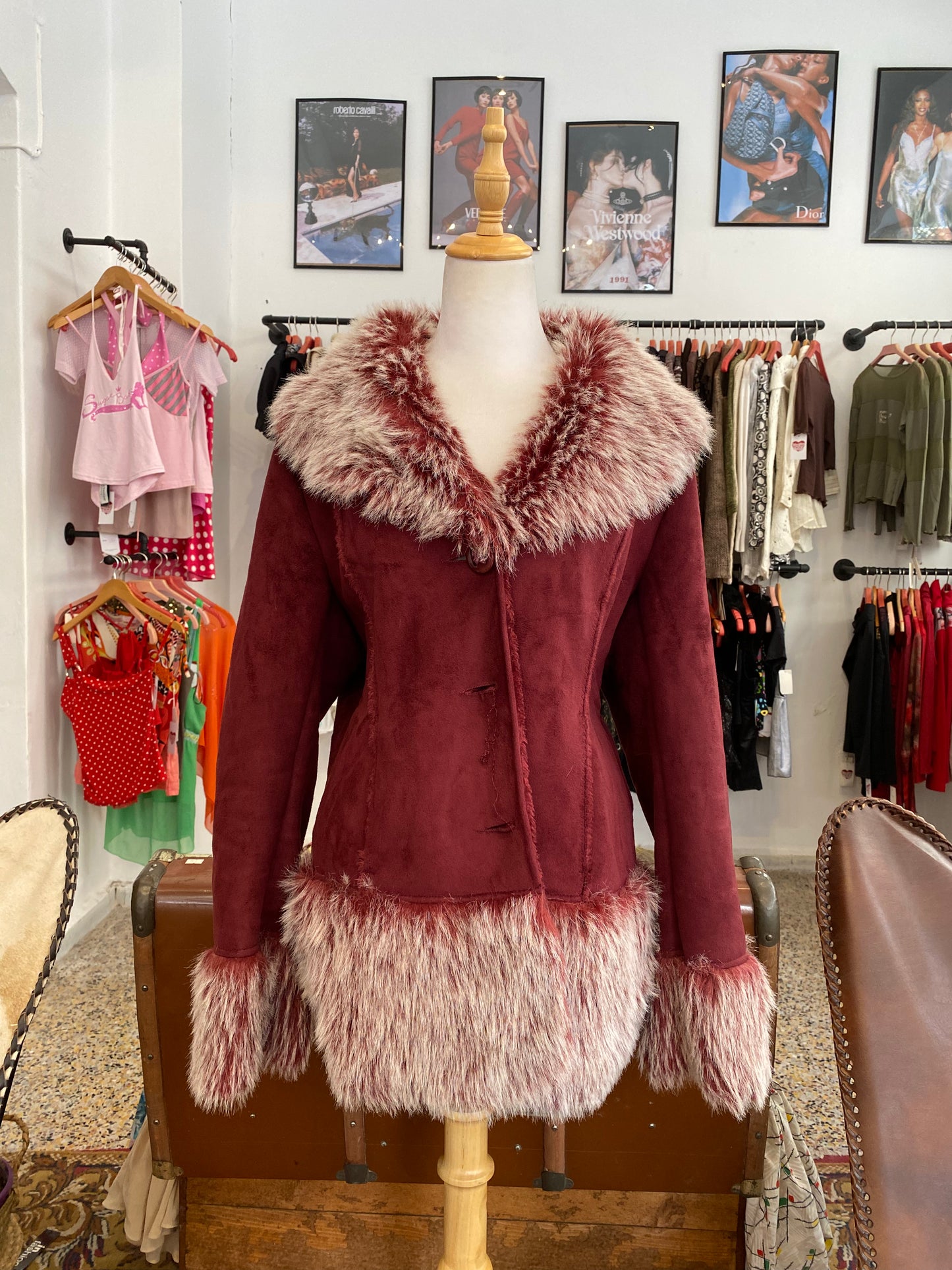 The Burgundy Snow Queen Jacket
