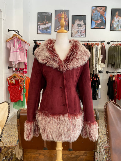 The Burgundy Snow Queen Jacket