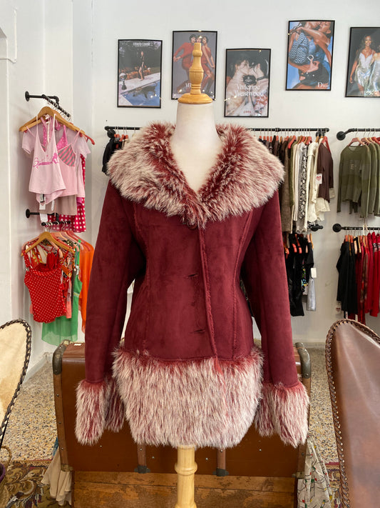 The Burgundy Snow Queen Jacket