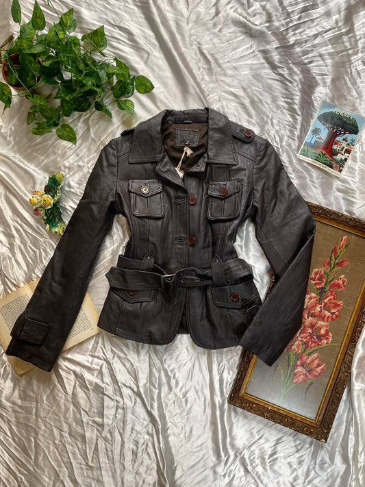 Vintage Noir Leather Jacket