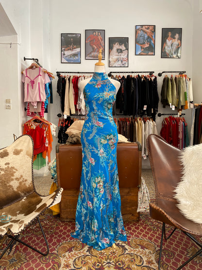 Blue Reverie Halter Gown