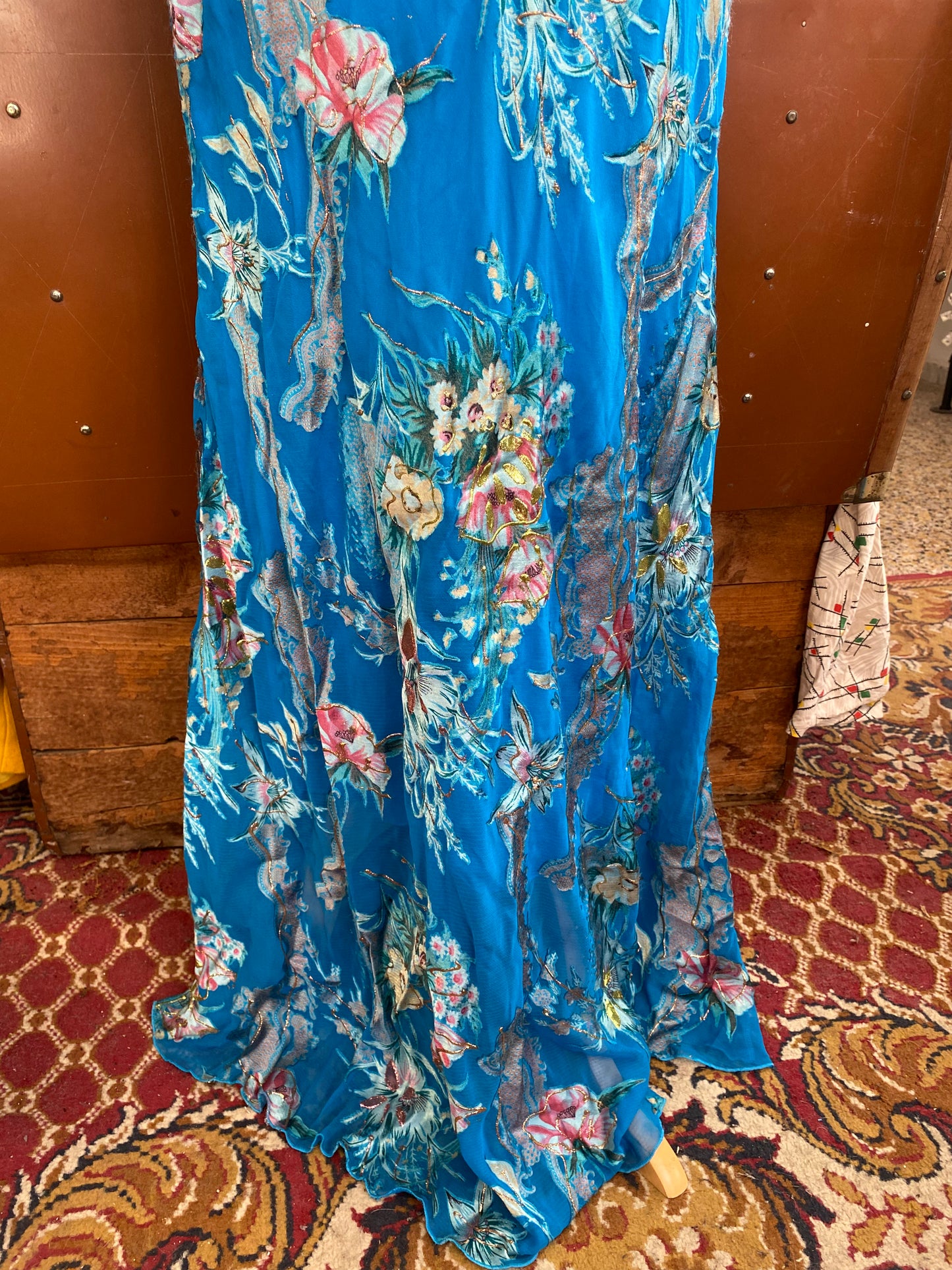 Blue Reverie Halter Gown
