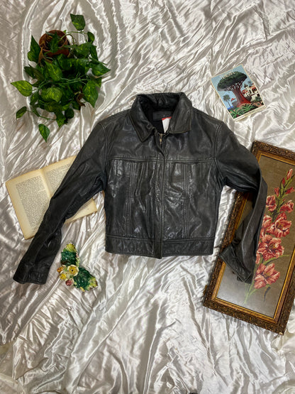 The Vintage Black Leather Jacket