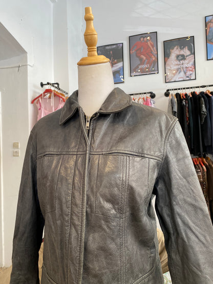 The Vintage Black Leather Jacket