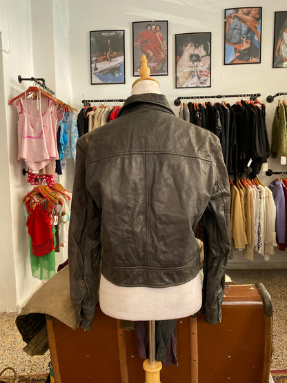 The Vintage Black Leather Jacket