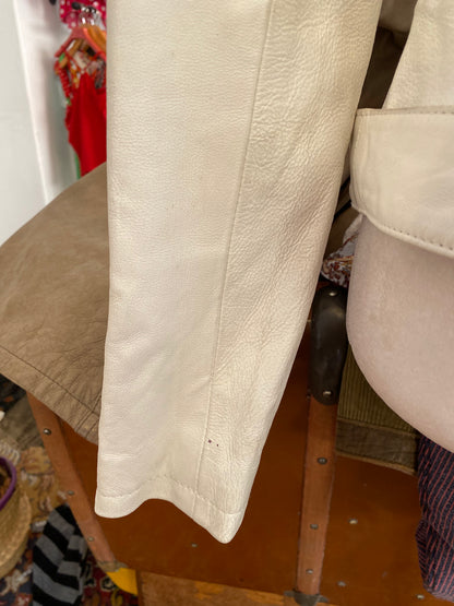 The Cream Studded Moto Jacket
