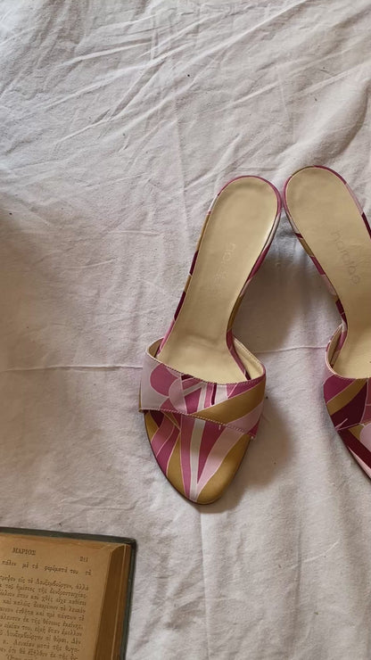 Brand new multicolour mules