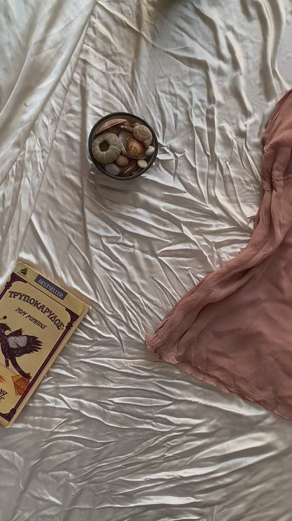 Light pink summer sequin top