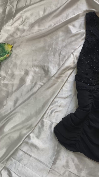 100% silk beaded top