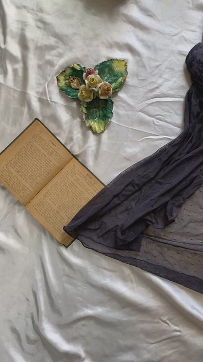 Grey bow corset top 80B