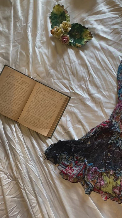 Silk based brand new multicoloured top