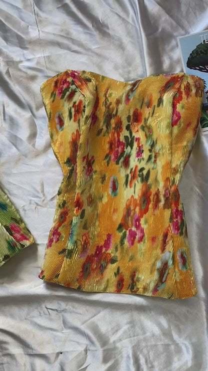 Yellow ethereal corset